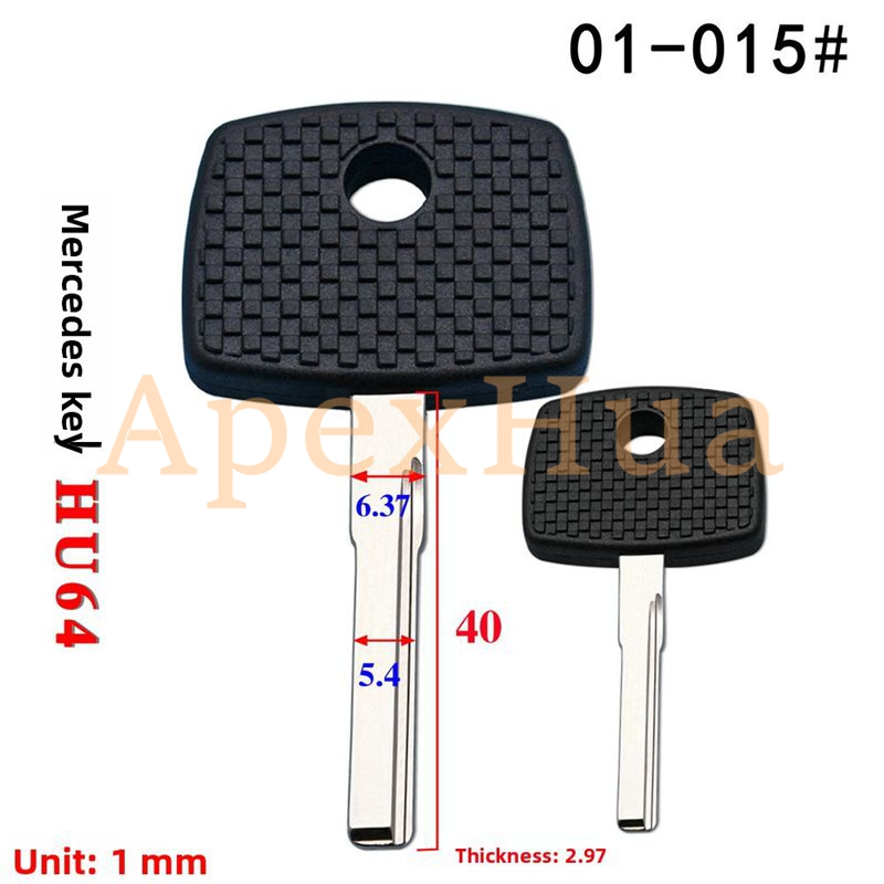 for: Mini Mercedes-Benz Secondary Key Shell, New Mercedes-Benz High-Quality Side Milling Secondary Car Key, Spare Secondary Key Shell