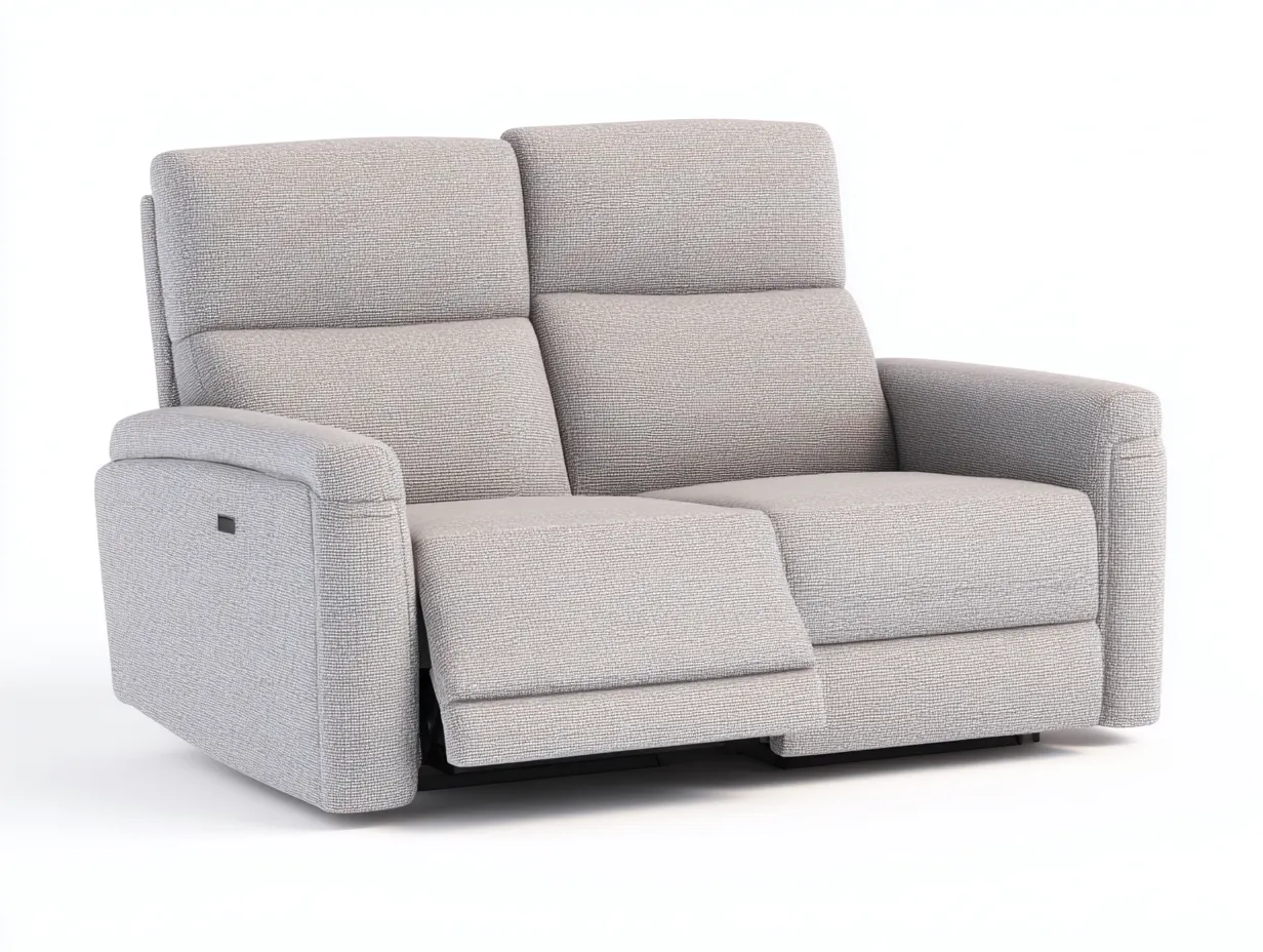 Divano reclinabile - tessuto - 170x96x101 cm - grigio chiaro - stile moderno-Zinorlyliving