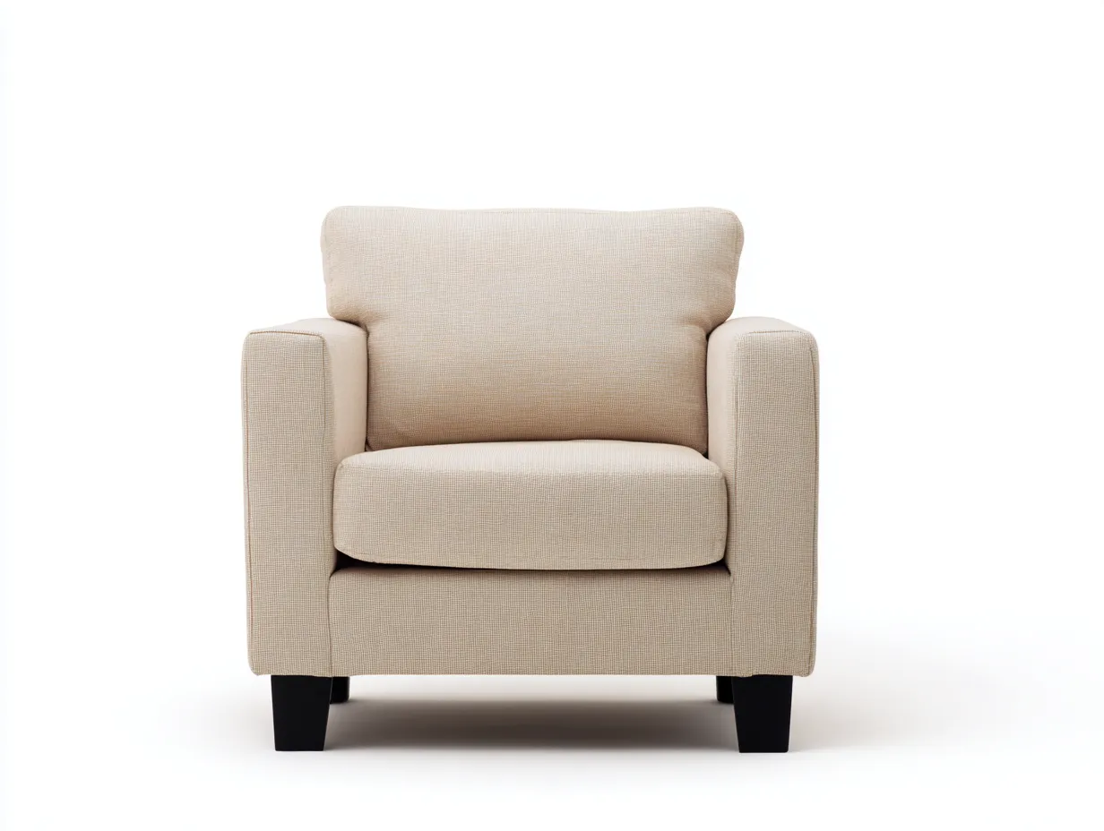 Poltrona-Tessuto-84x88x90 cm-beige-design moderno-Zinorlyliving