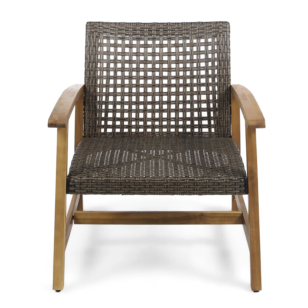 Wellara – Lot de 2 Fauteuils de Jardin en Bois et Rotin PE avec Confort Élégant pour Extérieur