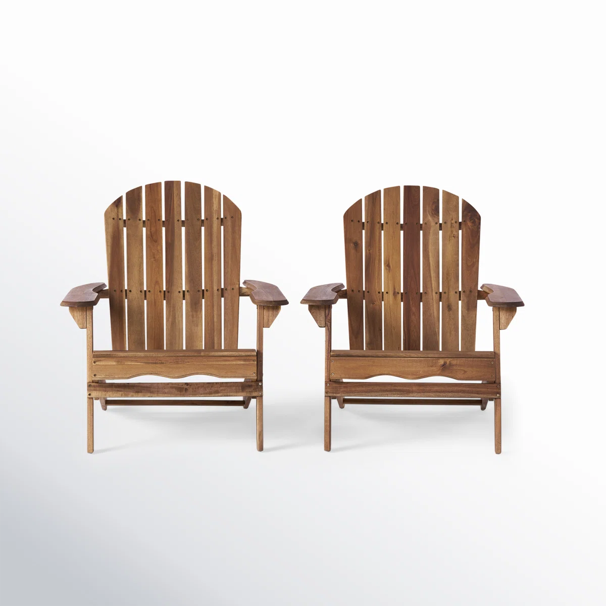 Wokira – Lot de 2 Chaises Adirondack Pliables pour Extérieur avec Confort et Style Intemporel 