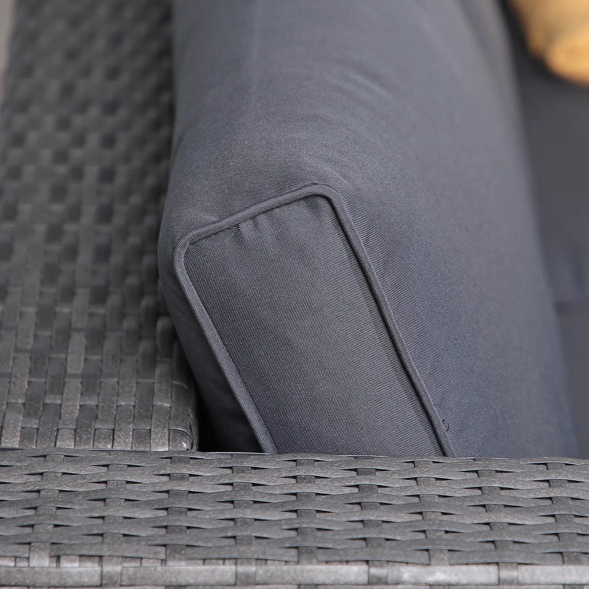 Abrela – Salon de Jardin Modulable 3 Places en Rotin avec Coussins Confort pour Extérieur Moderne 