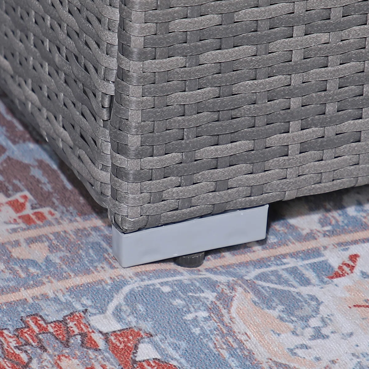Abrela – Salon de Jardin Modulable 3 Places en Rotin avec Coussins Confort pour Extérieur Moderne 