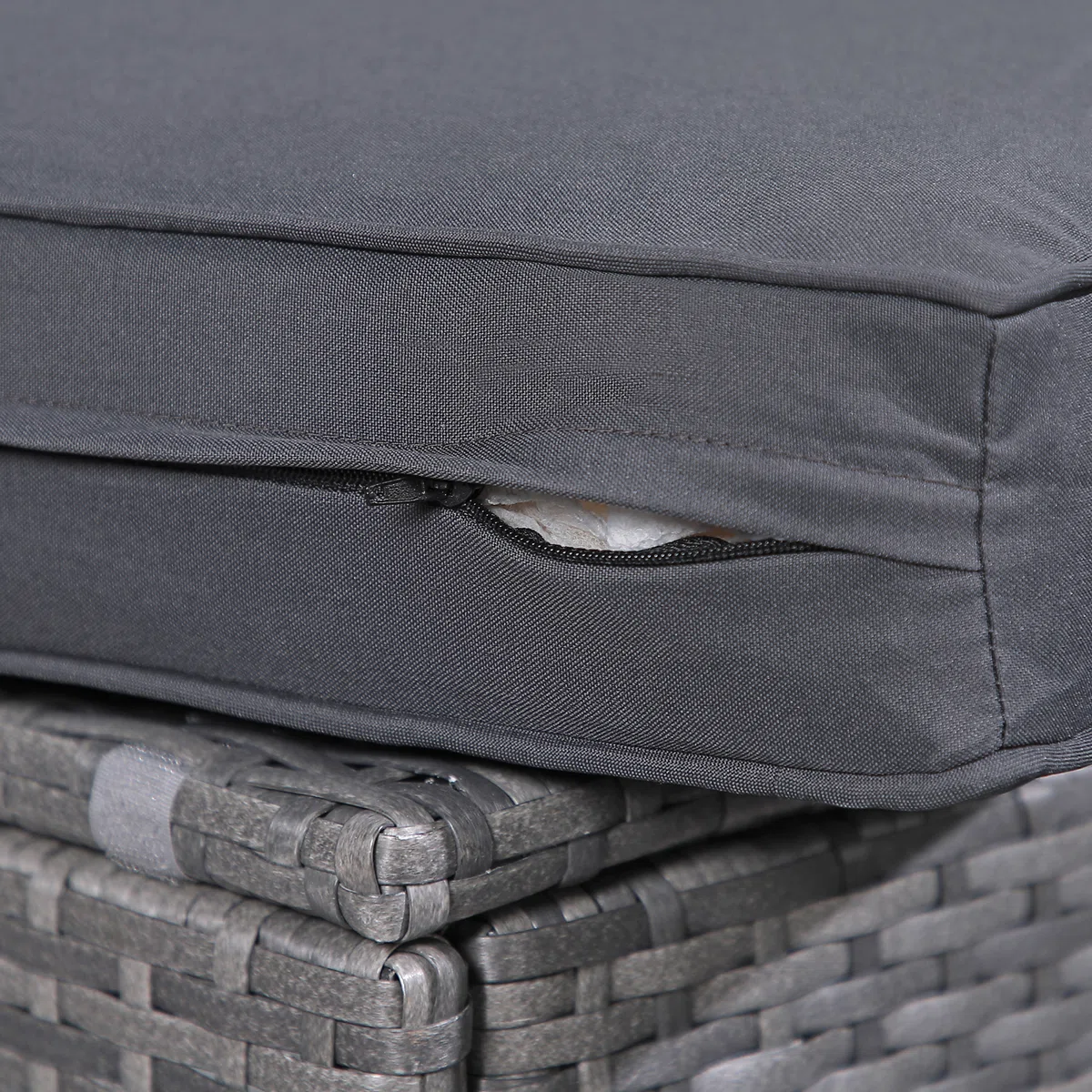 Abrela – Salon de Jardin Modulable 3 Places en Rotin avec Coussins Confort pour Extérieur Moderne 