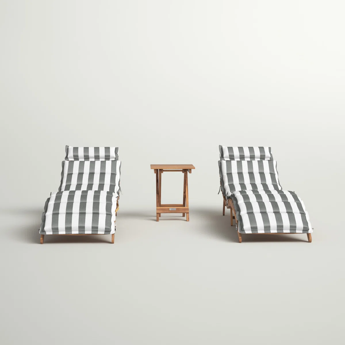 Aloisa – Ensemble Transats avec Coussin et Table d’Appoint 