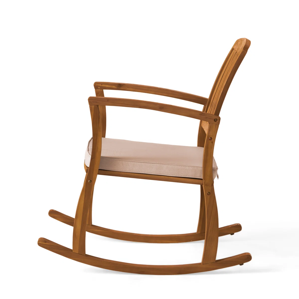 Solea Duo – Salon de jardin 2 places en bois d’acacia avec coussins