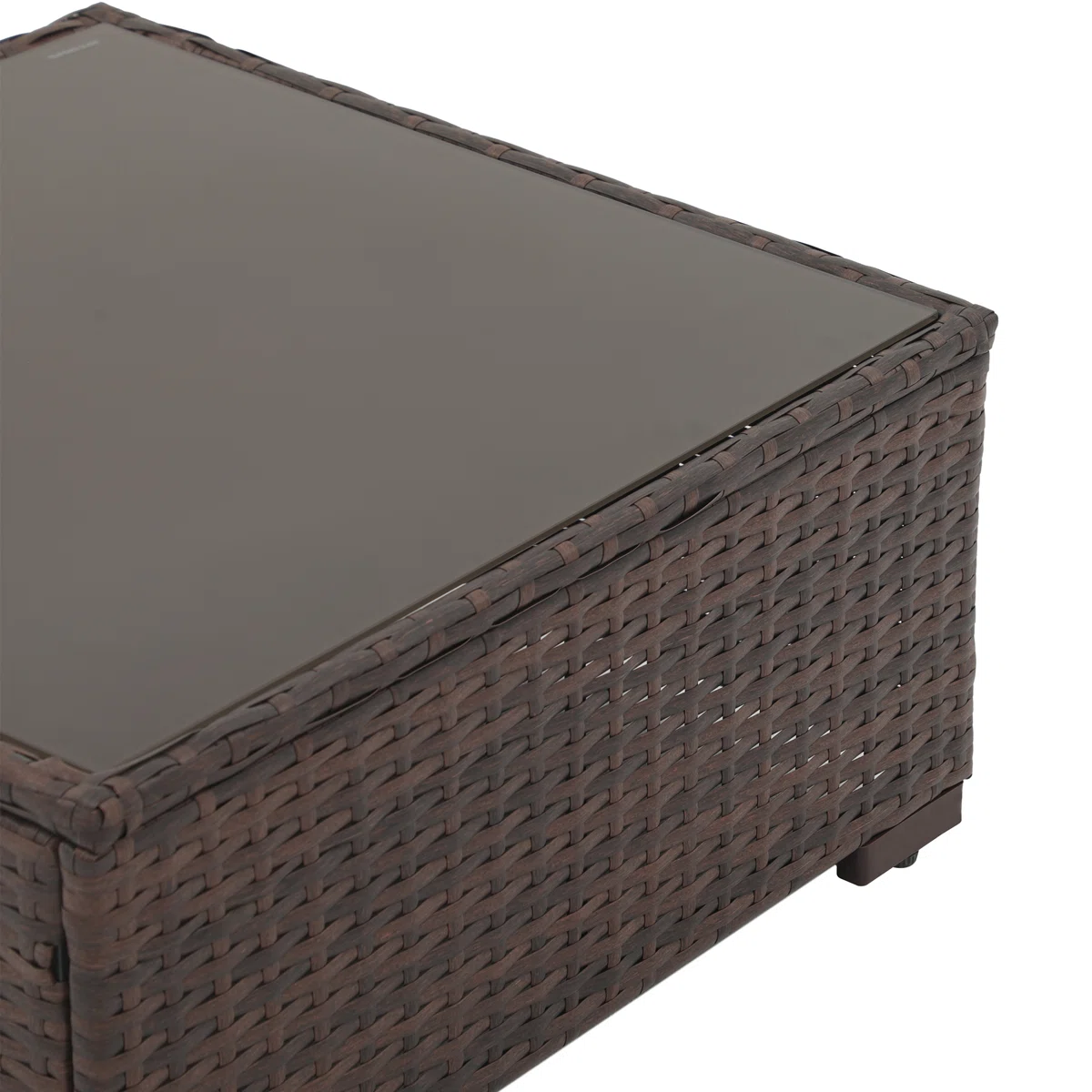 [Copy]Eudira – Salon de Jardin Modulable 4 Places en Rotin avec Coussins Confort 