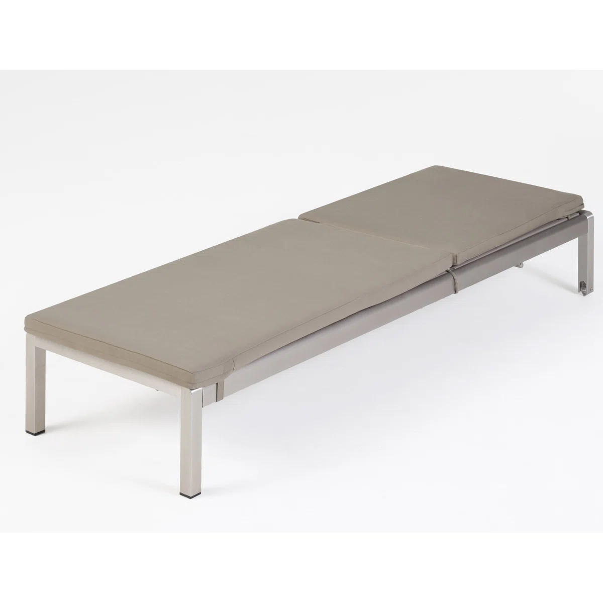 Halvia – Transat de jardin en métal avec coussin inclus