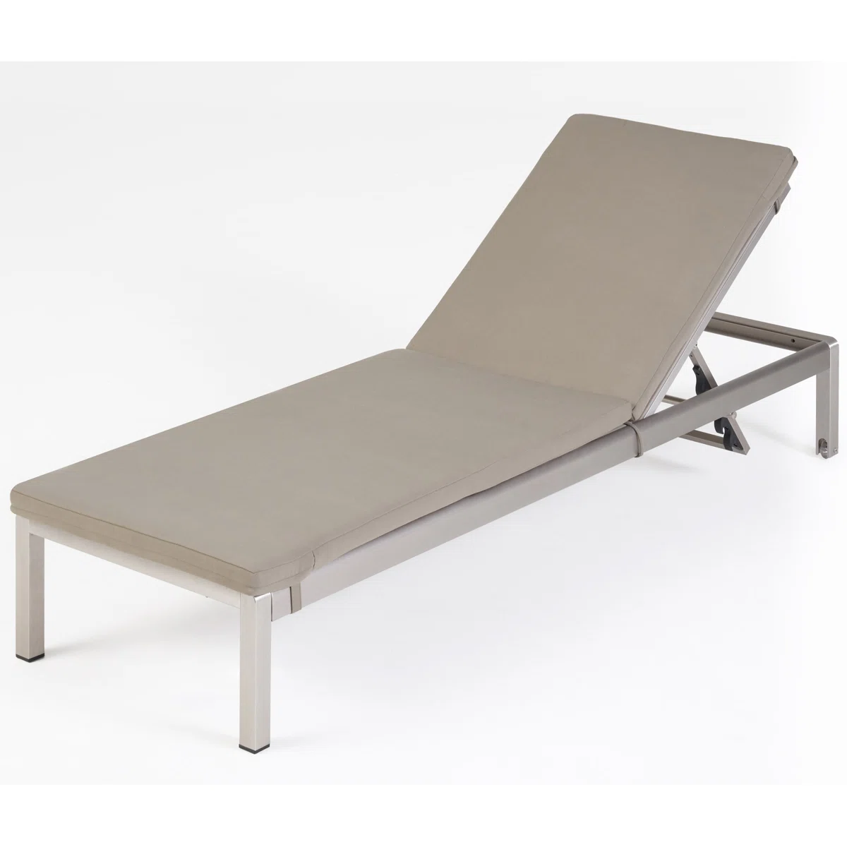 Halvia – Transat de jardin en métal avec coussin inclus
