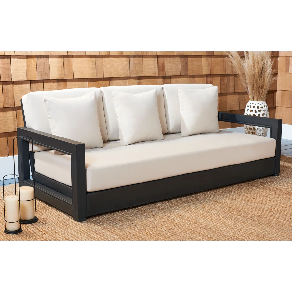 Melrosa – Salon de Jardin 5 Pièces avec Coussins Confort Élégant pour Extérieur Moderne