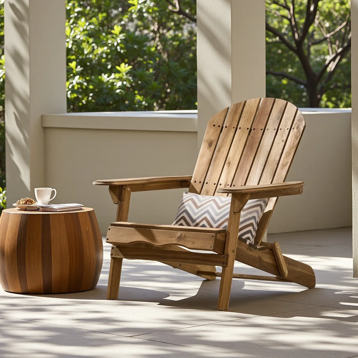 Wokira – Lot de 2 Chaises Adirondack Pliables pour Extérieur avec Confort et Style Intemporel 