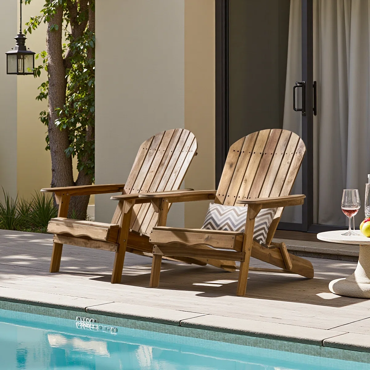 Wokira – Lot de 2 Chaises Adirondack Pliables pour Extérieur avec Confort et Style Intemporel 