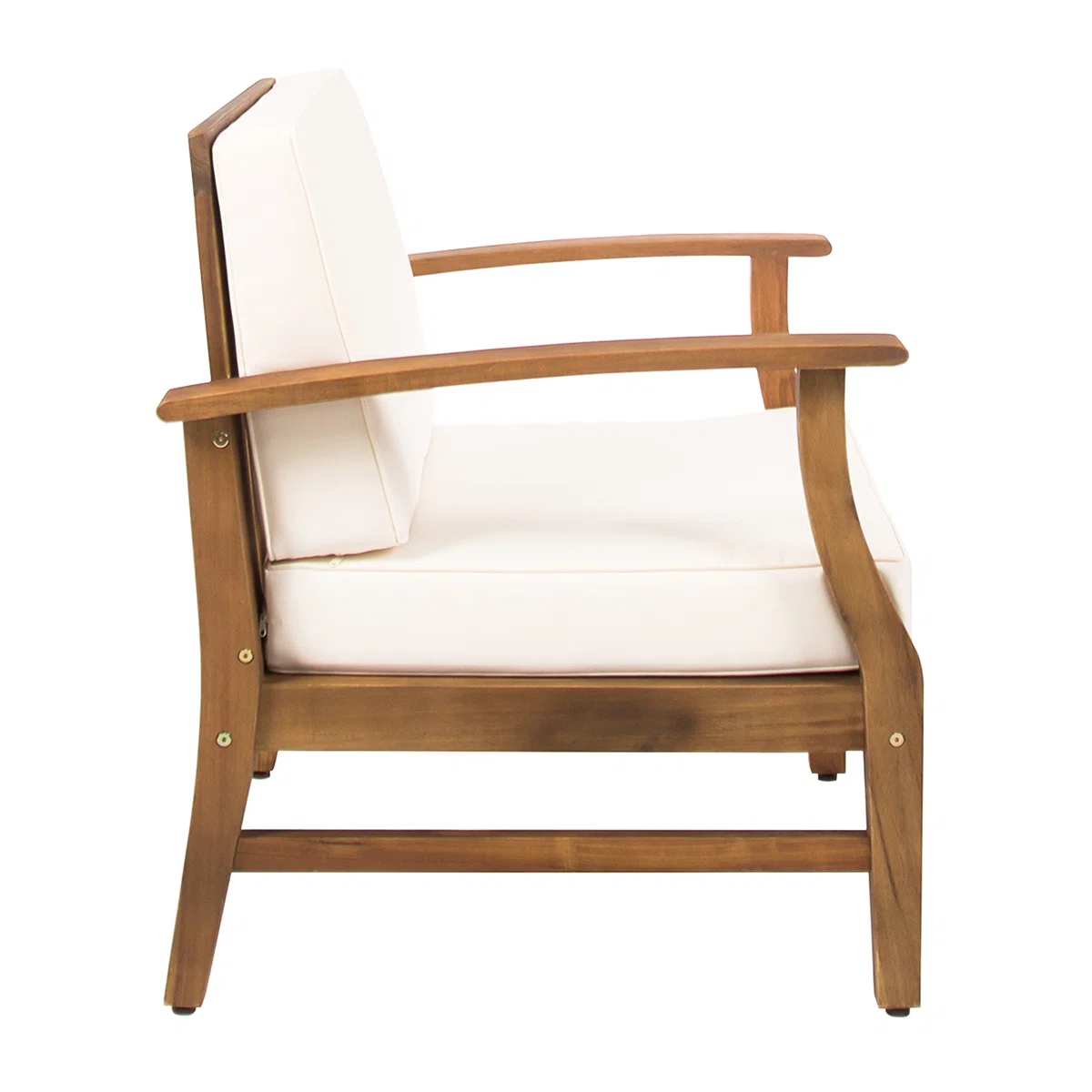 Acacia – Lot de 2 Fauteuils Lounge en Acacia pour Extérieur avec Confort Élégant et Naturel