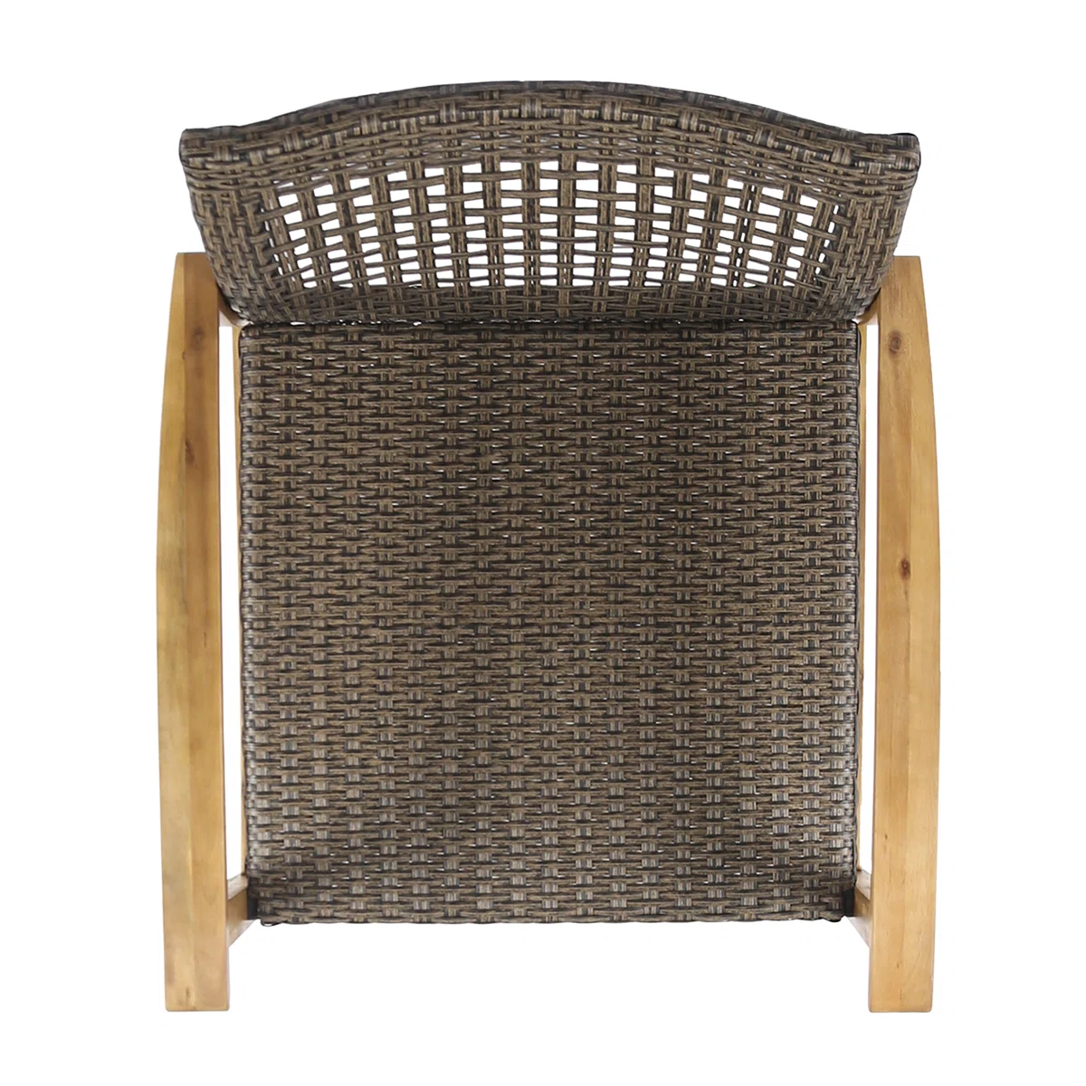 Wellara – Lot de 2 Fauteuils de Jardin en Bois et Rotin PE avec Confort Élégant pour Extérieur