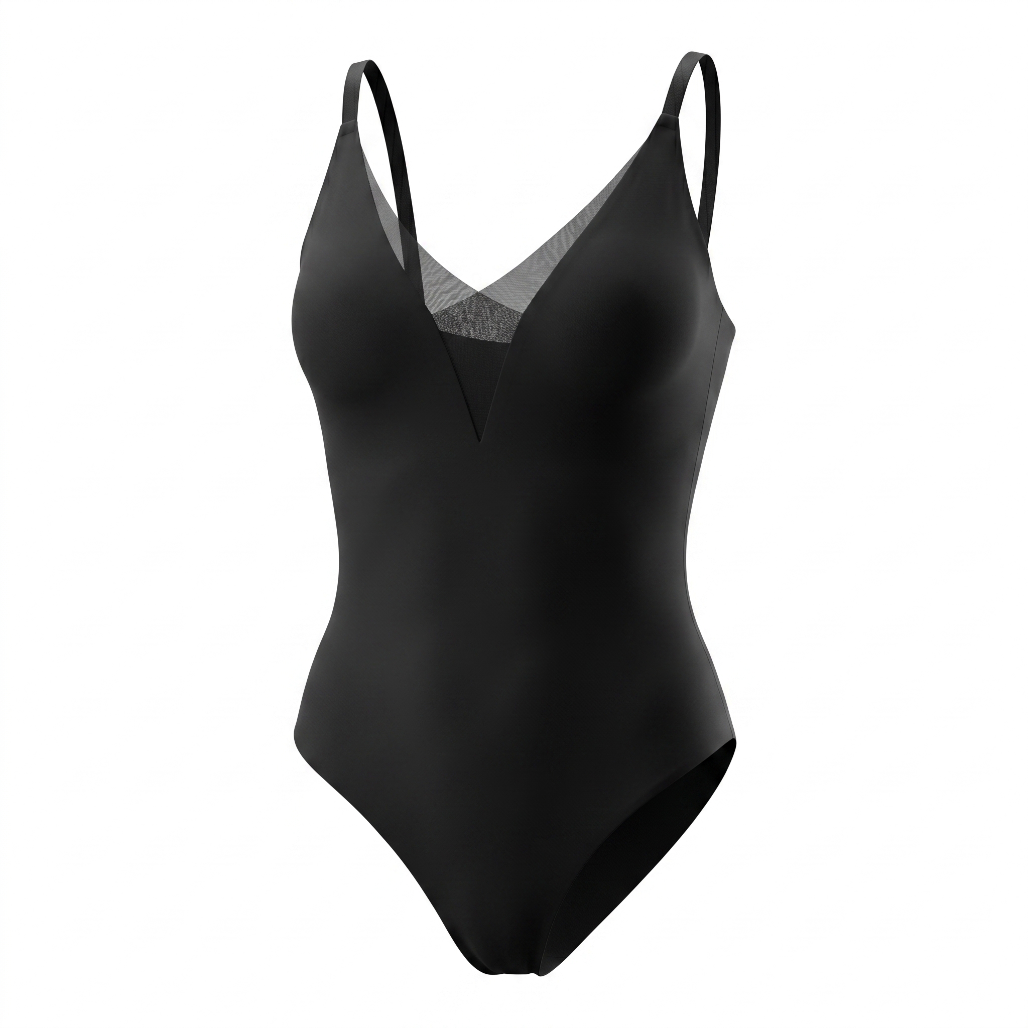 [HOPWIN LINGERIE] Hybrid-Stitch Mesh Sculpting Bodysuit | Medium Core Control