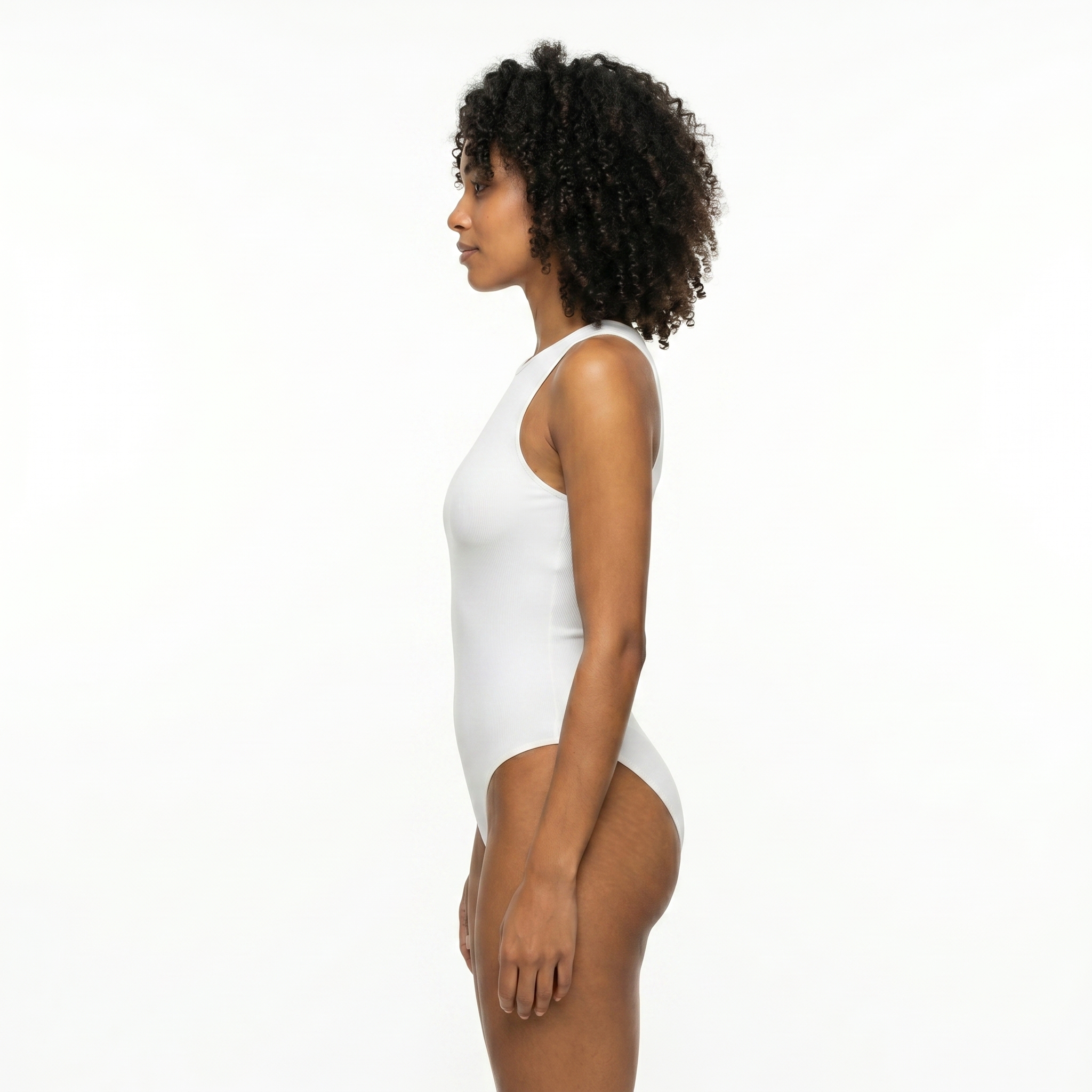 [HOPWIN LINGERIE] Mock-Neck Compressive Active Bodysuit | Medium Sculpt & Bounce Control
