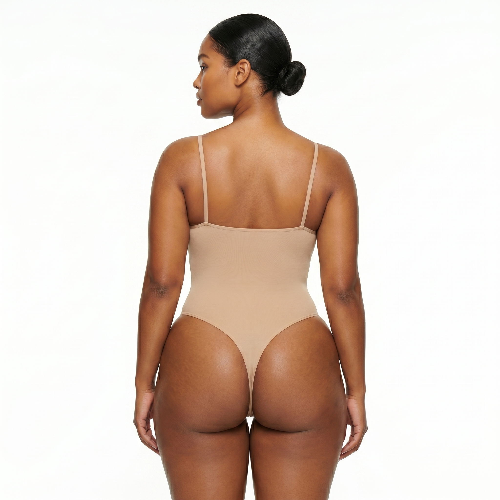 [HOPWIN LINGERIE] Scoop-Neck Hybrid Sculpting Bodysuit | Medium Core Control & Lift