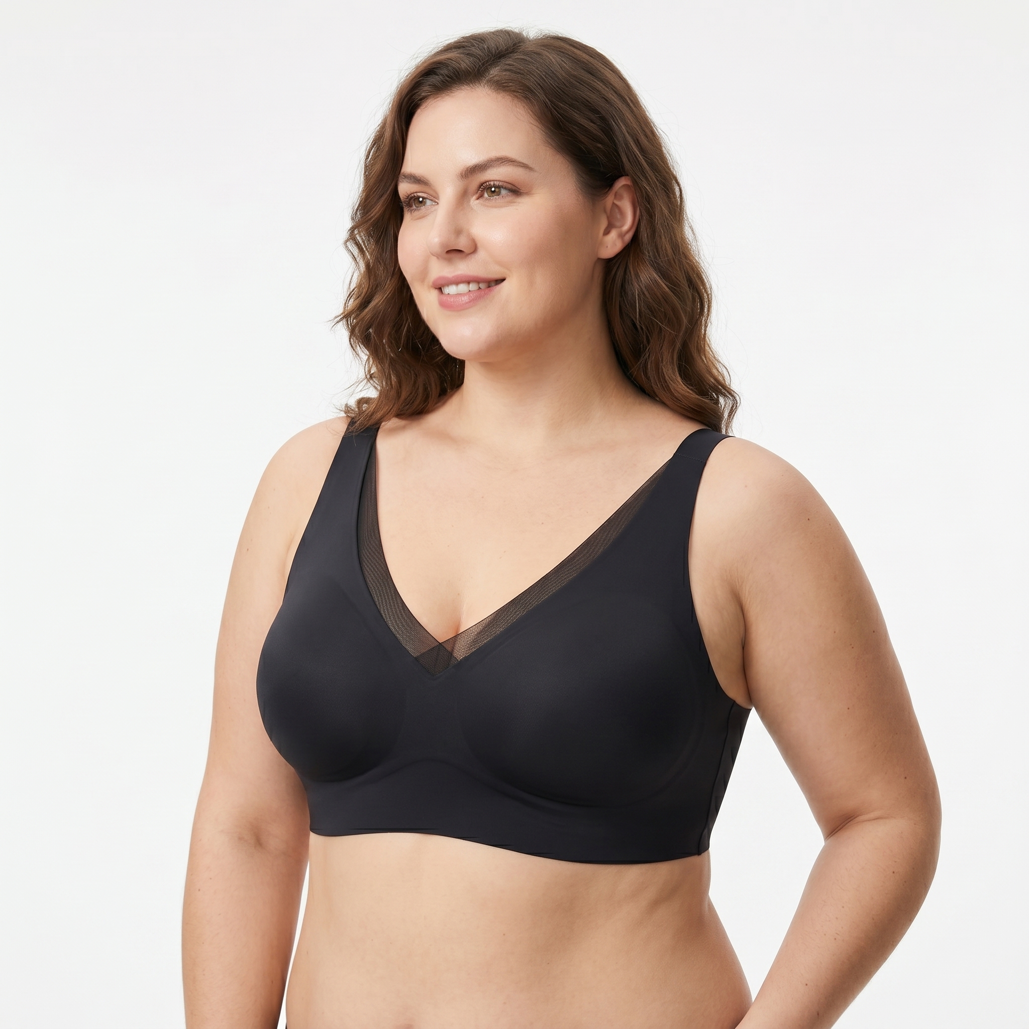 [HOPWIN LENGERIE] Hybrid-Stitch Mesh Everyday Bralette | Sexy Tailored Fit