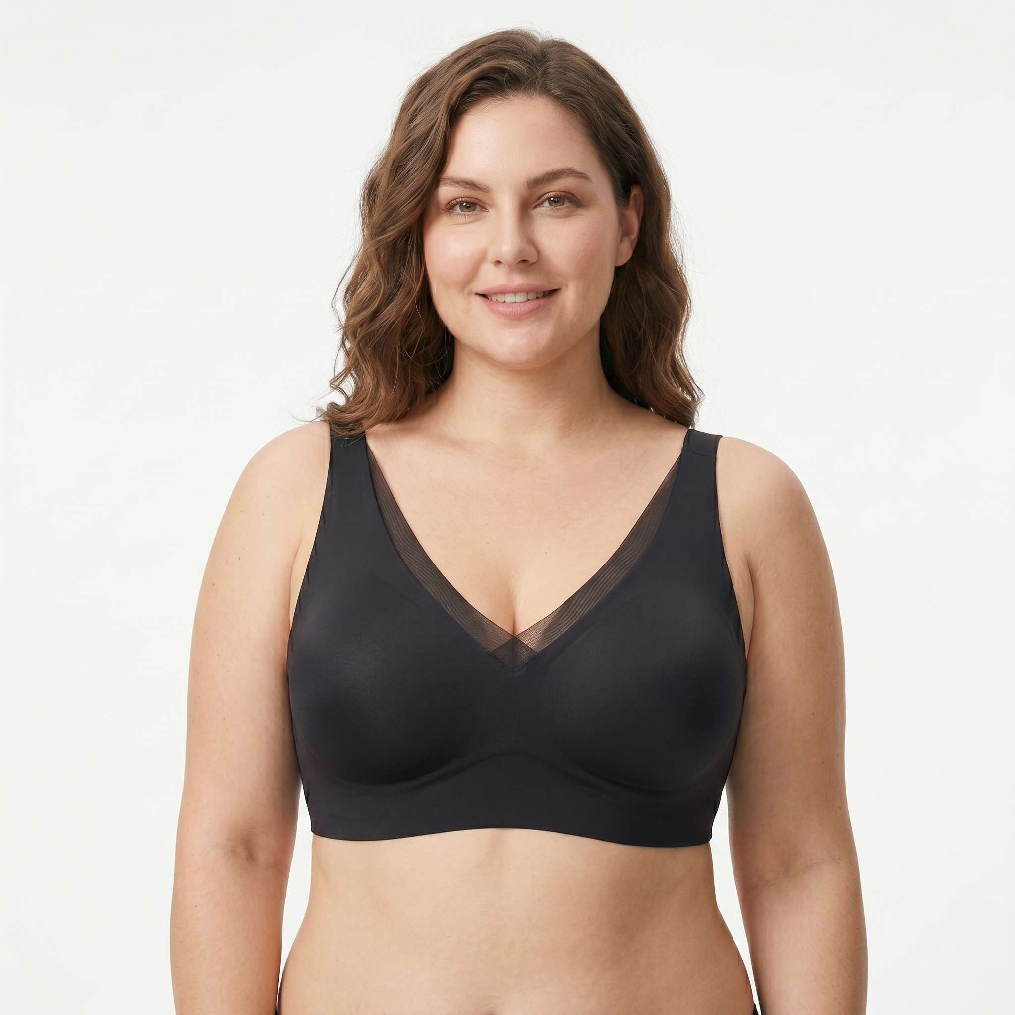 [HOPWIN LENGERIE] Hybrid-Stitch Mesh Everyday Bralette | Sexy Tailored Fit