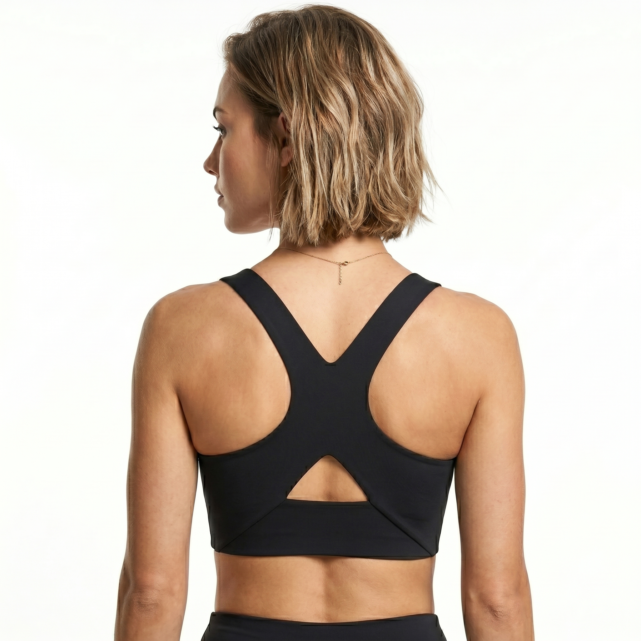 [HOPWIN LINGERIE] Push-Up Hybrid-Stitch Sports Bra | Fixed-Cup Sexy Contour