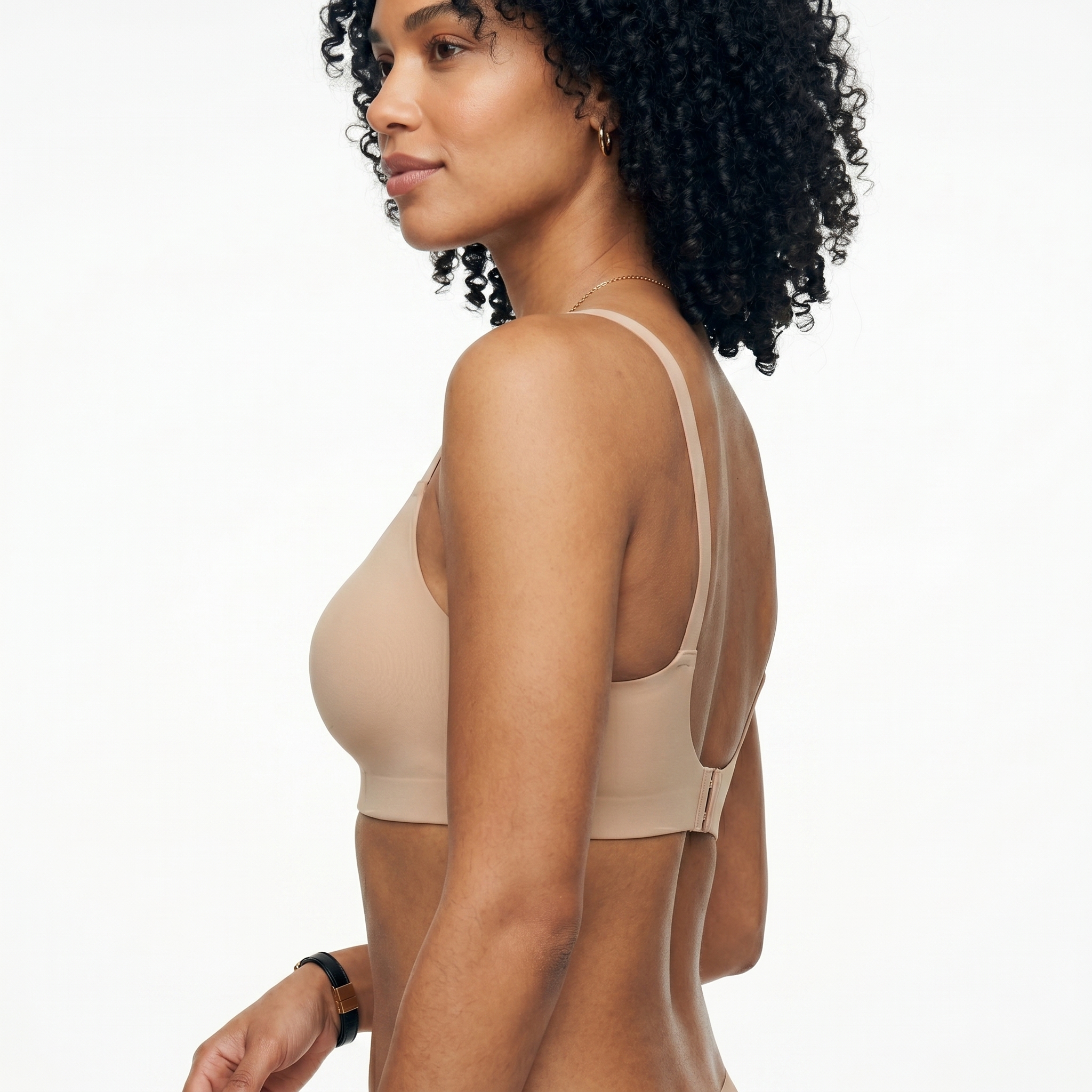 [HOPWIN LENGERIE] Minimalist Active-Lounge Bonded Bra | Seamless Everyday Support