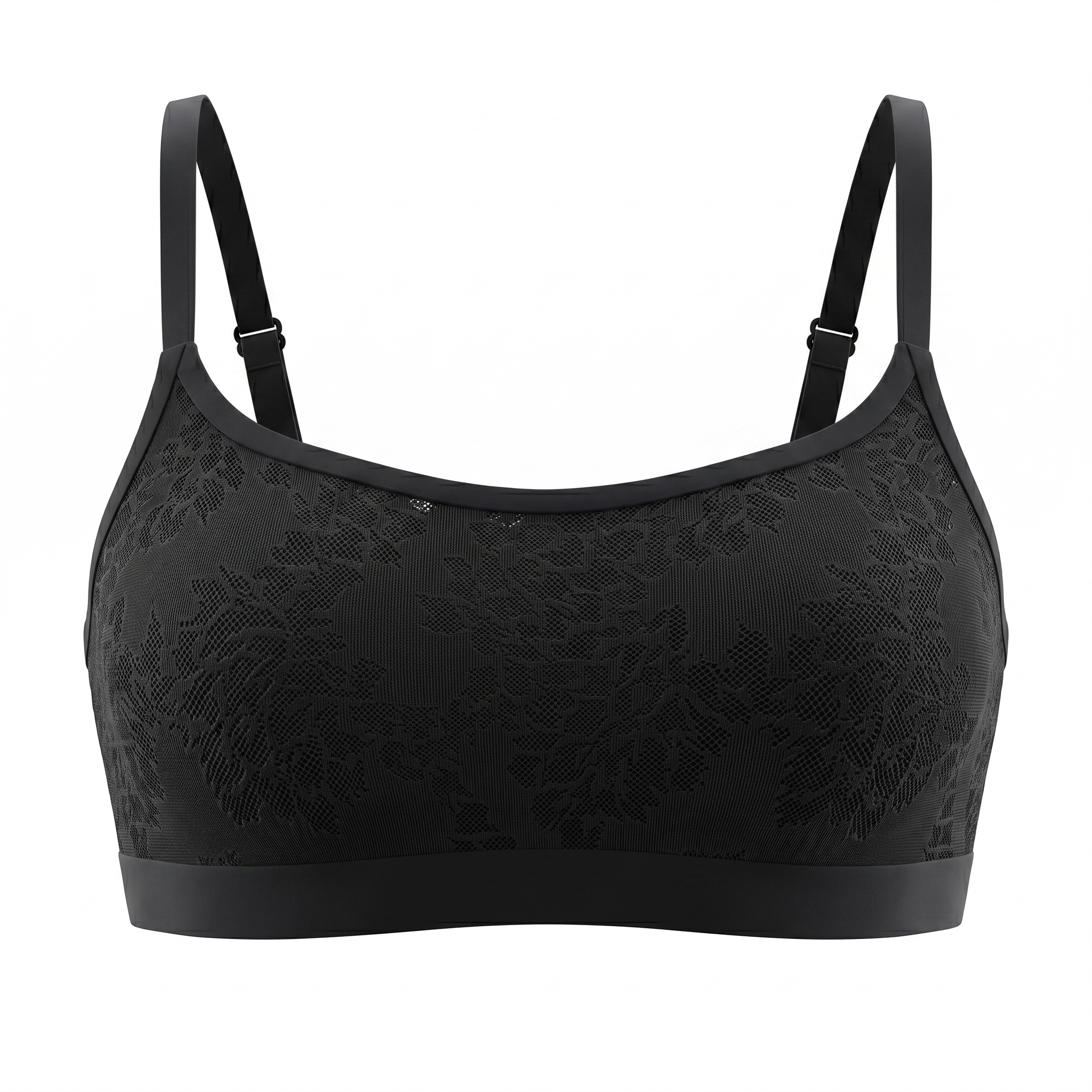 [HOPWIN LENGERIE] Sensual Lace Wirefree Bra | Bonded Outerwear Lingerie