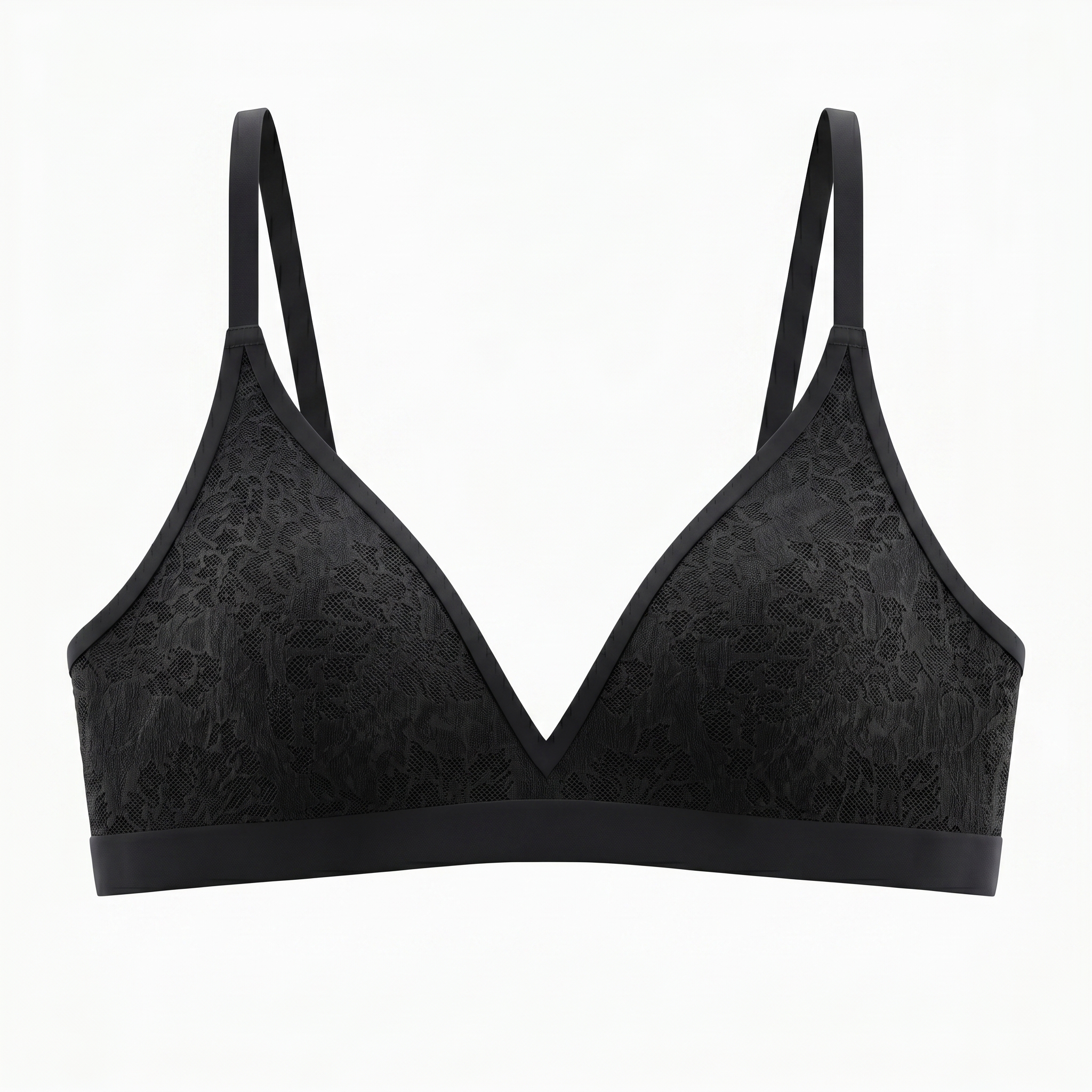 [HOPWIN LENGERIE] Sheer Lace Invisible Adhesive Bralette | Breathable Romantic Comfort