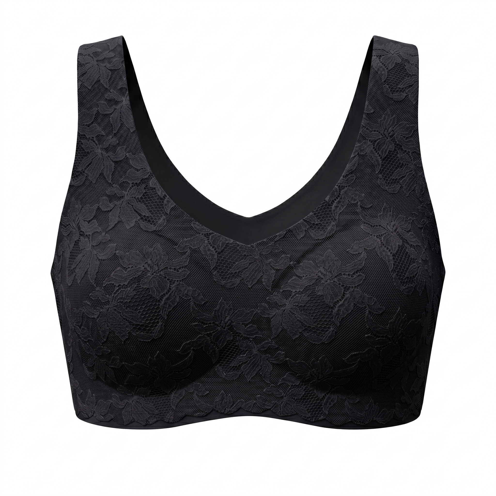 [HOPWIN LENGIERIE] Invisible Bonded Lace Smoothing Bra | Everyday to Evening Wirefree Fit