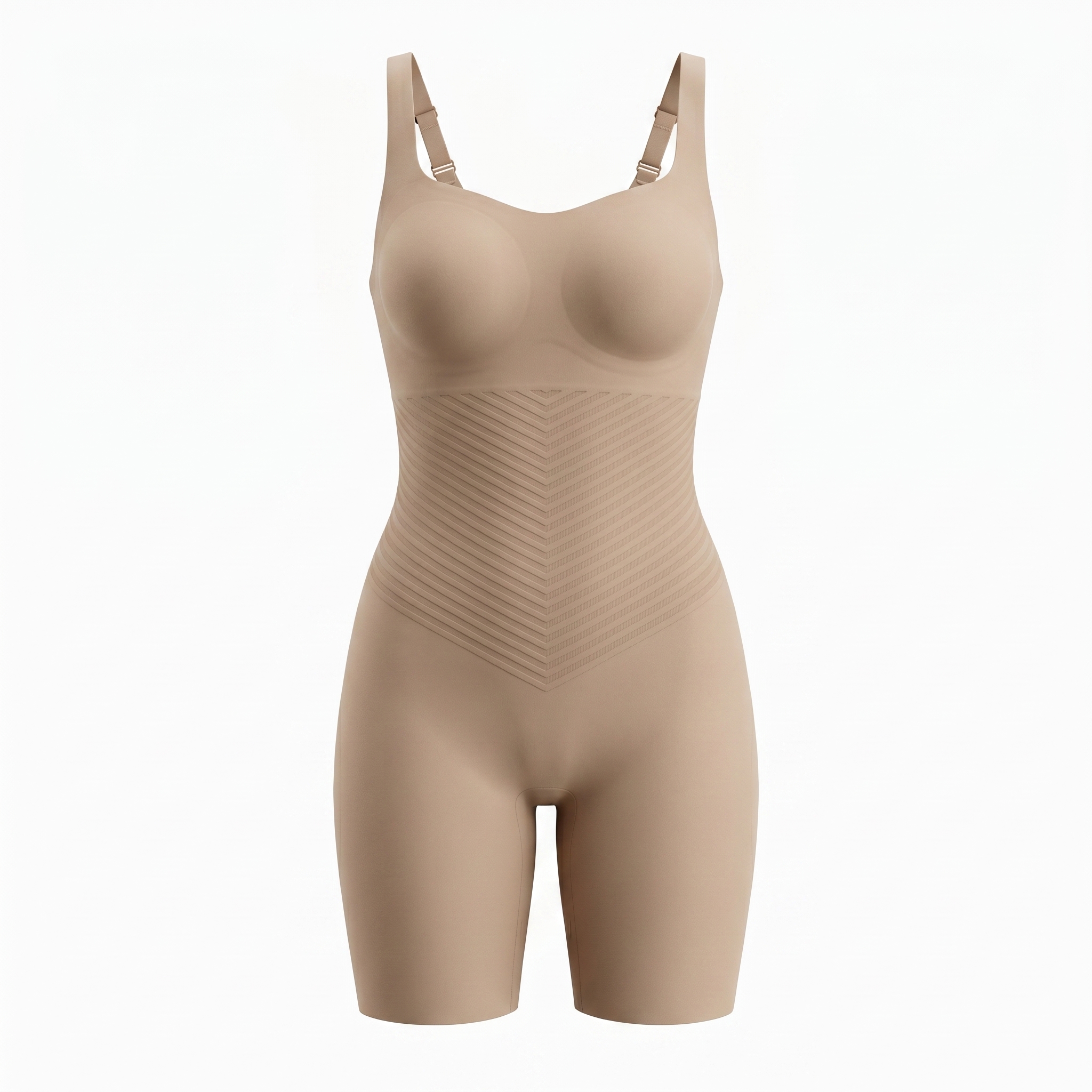 [HOPWIN LENGIRE] Bonded Sculpt Contour Bodysuit | 360° Stretch & Shape-Memory Fit
