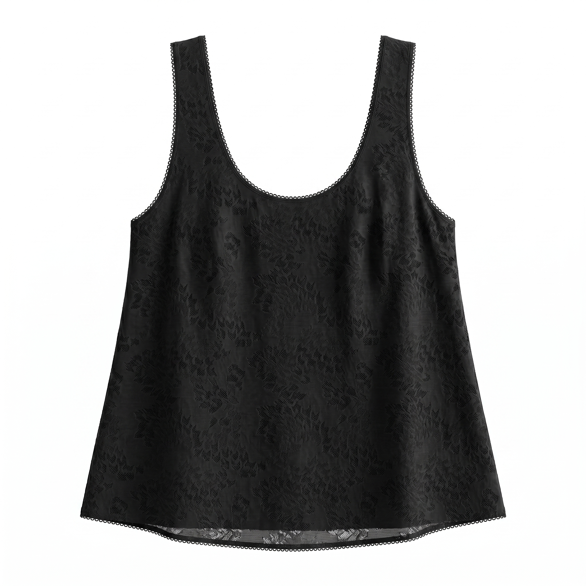 [HOPWIN LENGERIE] Seamless Bonded Lace Camisole | Breathable Date-Night Outerwear