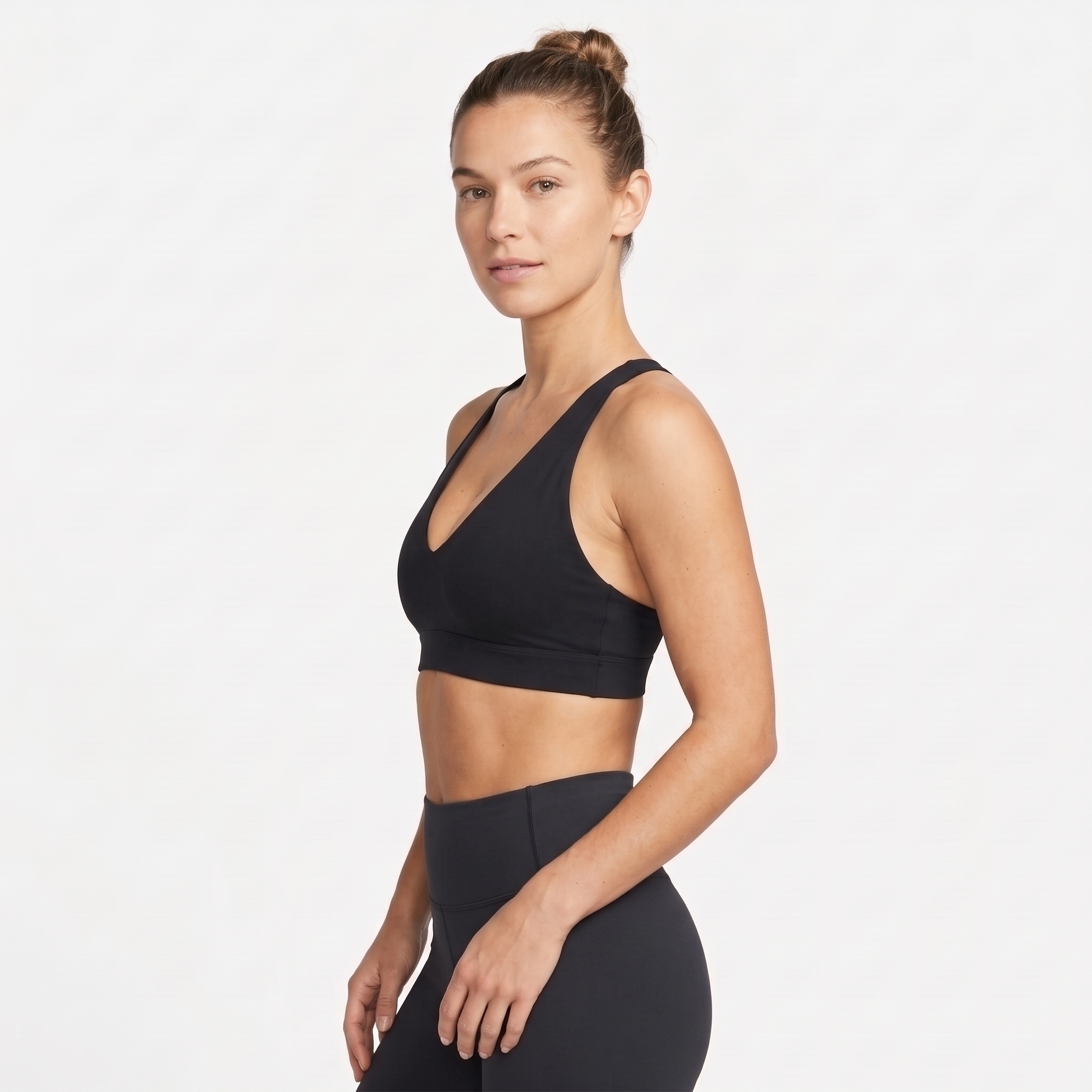 [HOPWIN LINGERIE] Adjustable X-Back Seamless Bralette | Hyper-Stretch U-Neck Contour