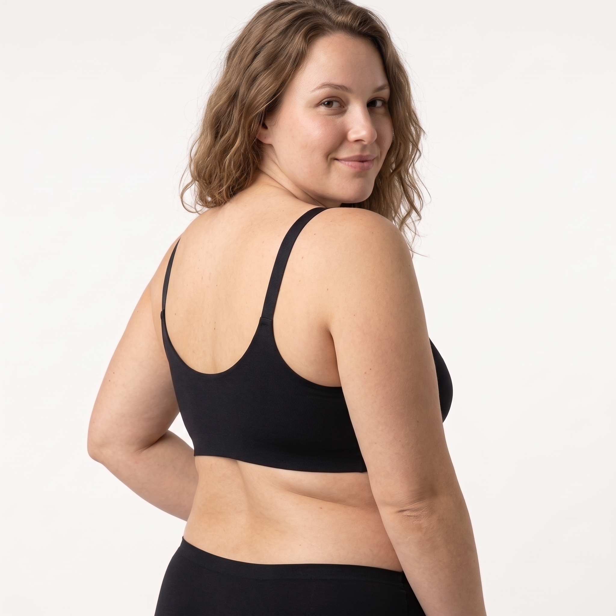 [HOPWIN LINGERIE] Plunge Deep U-Neck Seamless Demi Bra | Hyper-Stretch Active Lounge