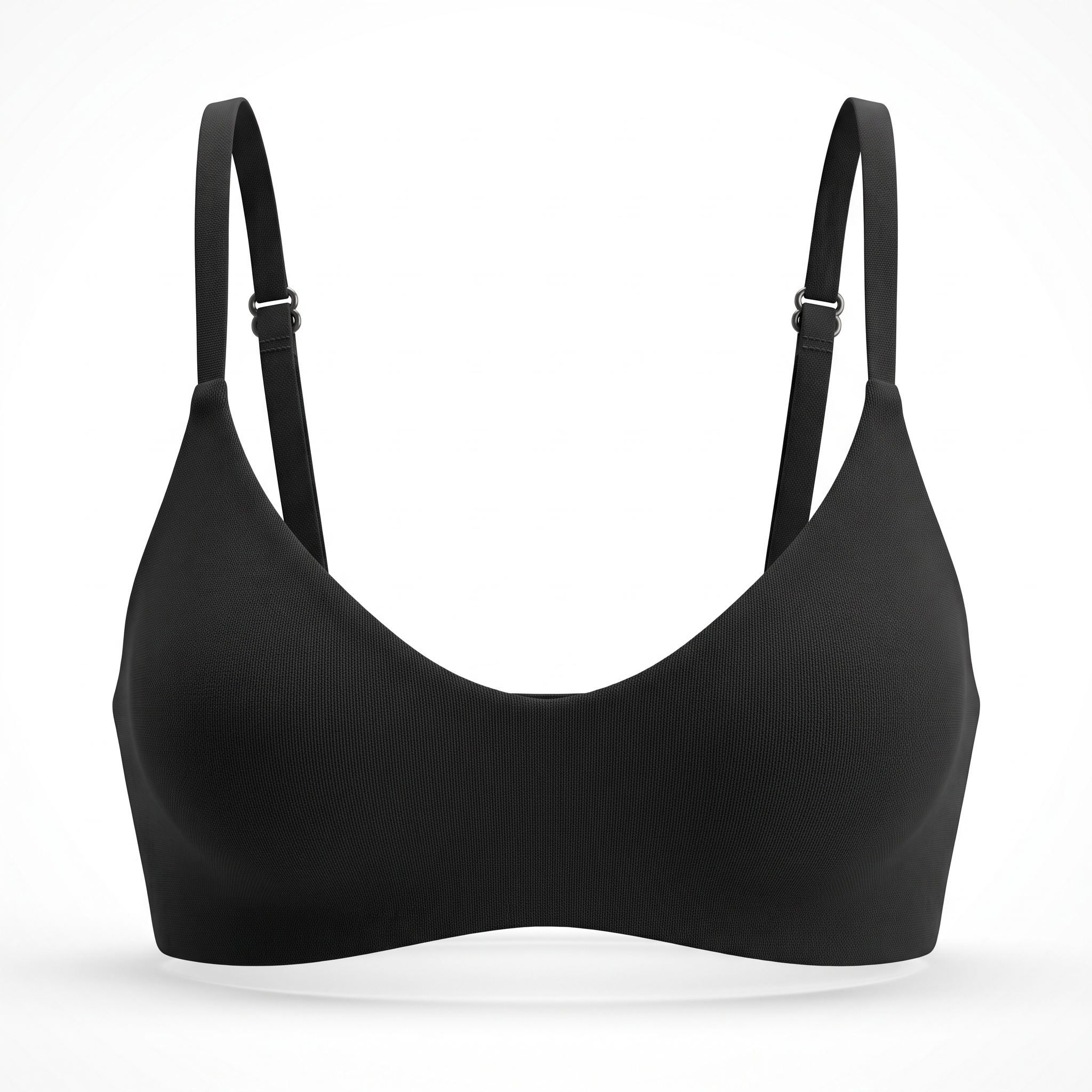 [HOPWIN LINGERIE] Plunge Deep U-Neck Seamless Demi Bra | Hyper-Stretch Active Lounge