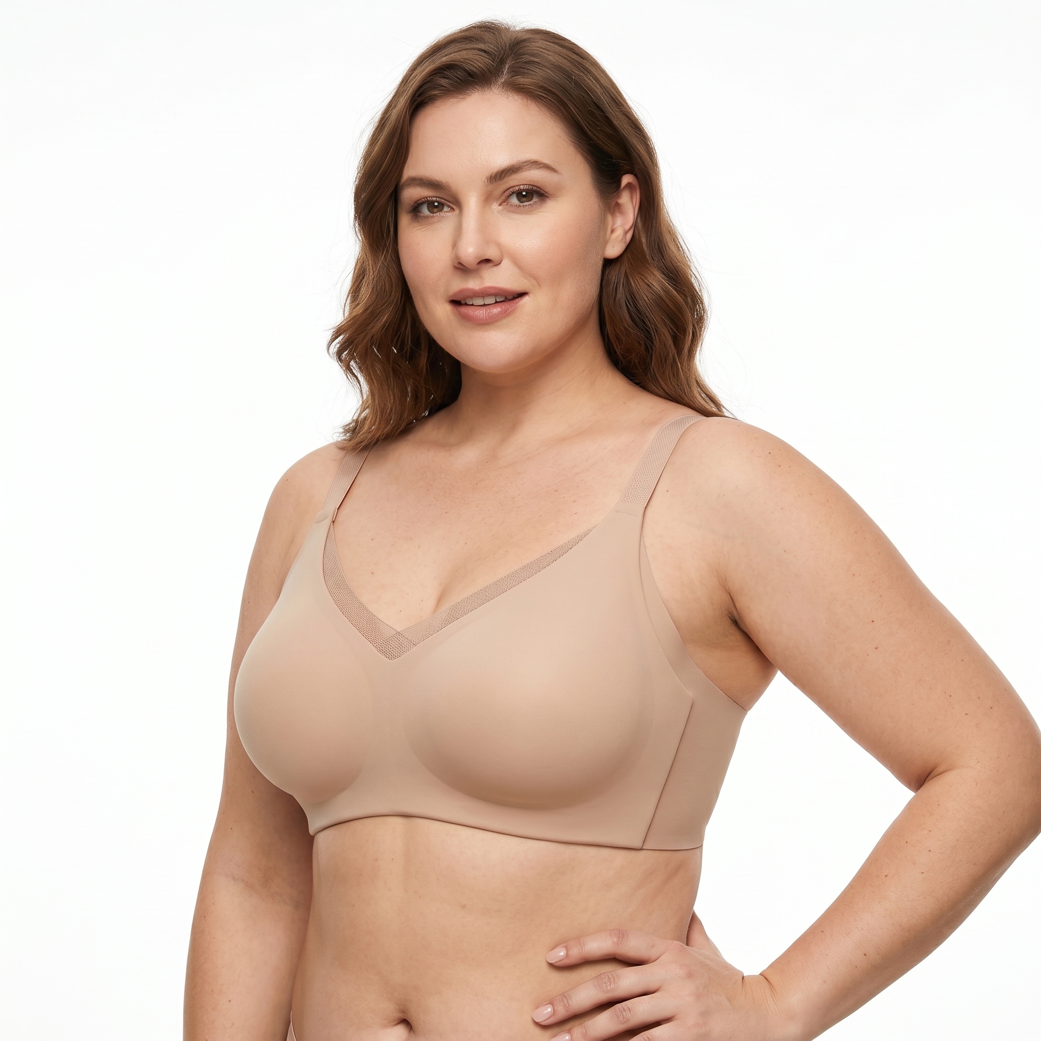 [HOPWIN LENGERIE] Hybrid-Stitch Mesh Everyday Bralette | Sexy Tailored Fit