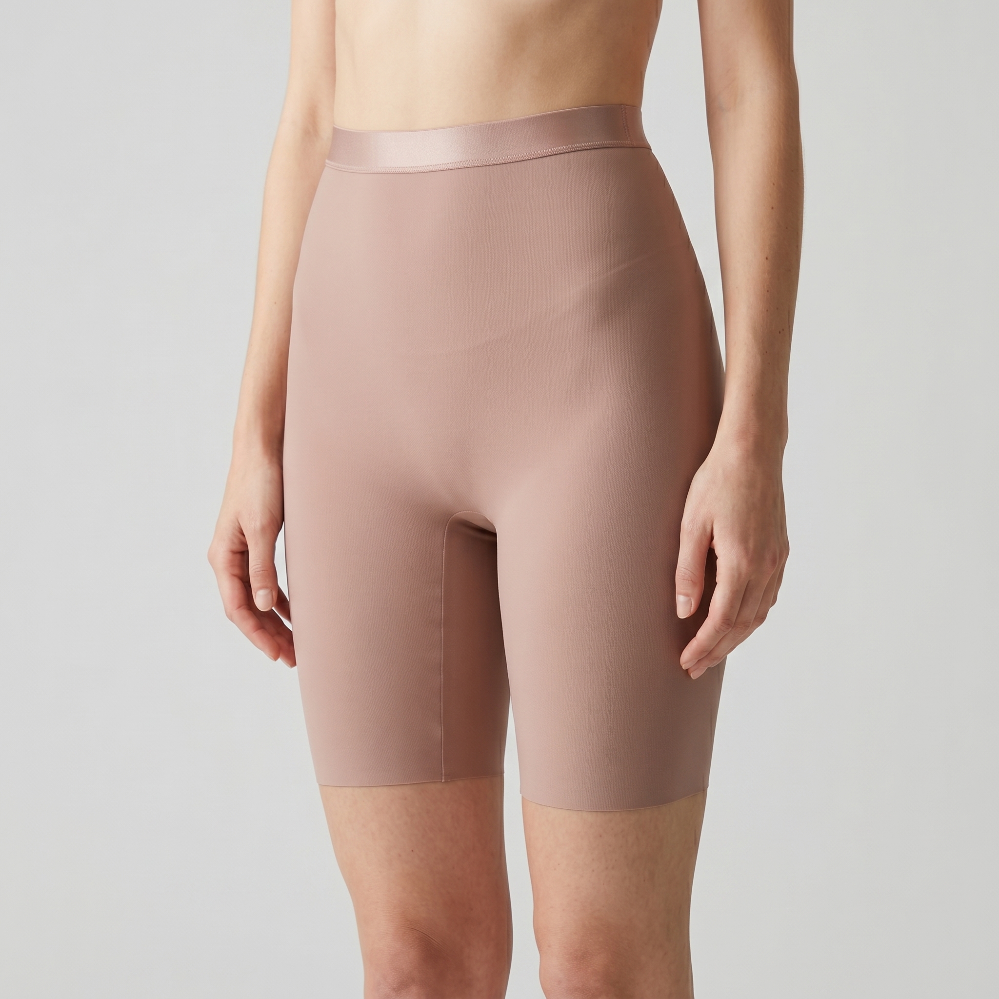 [HOPWIN LINGERIE] Active-Mesh High-Rise Biker Shorts | Breathable Rebound Core Support