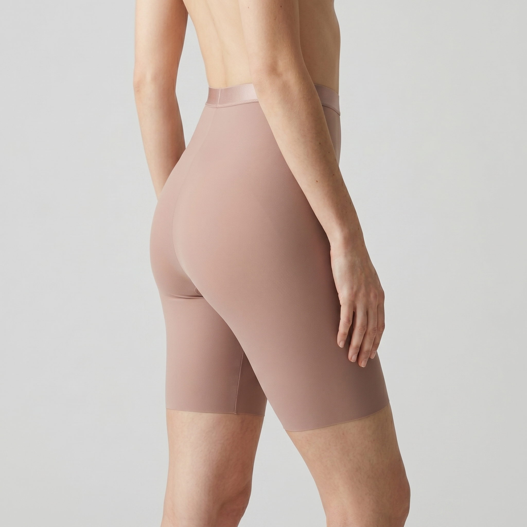 [HOPWIN LINGERIE] Active-Mesh High-Rise Biker Shorts | Breathable Rebound Core Support