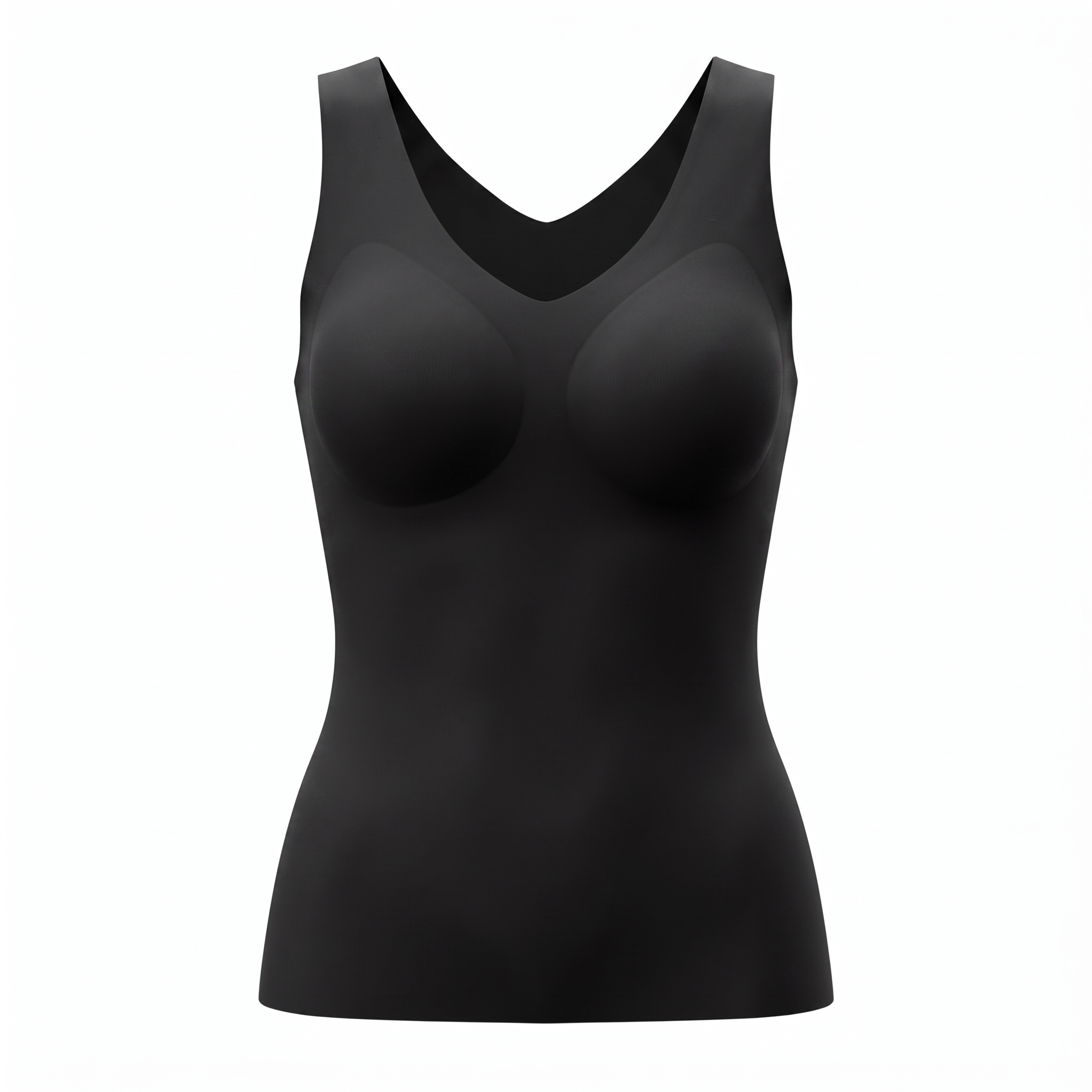 [HOPWIN LINGERIE] Hidden-Core Hybrid Shaping Tank Top | Seamless Medium Waist Control