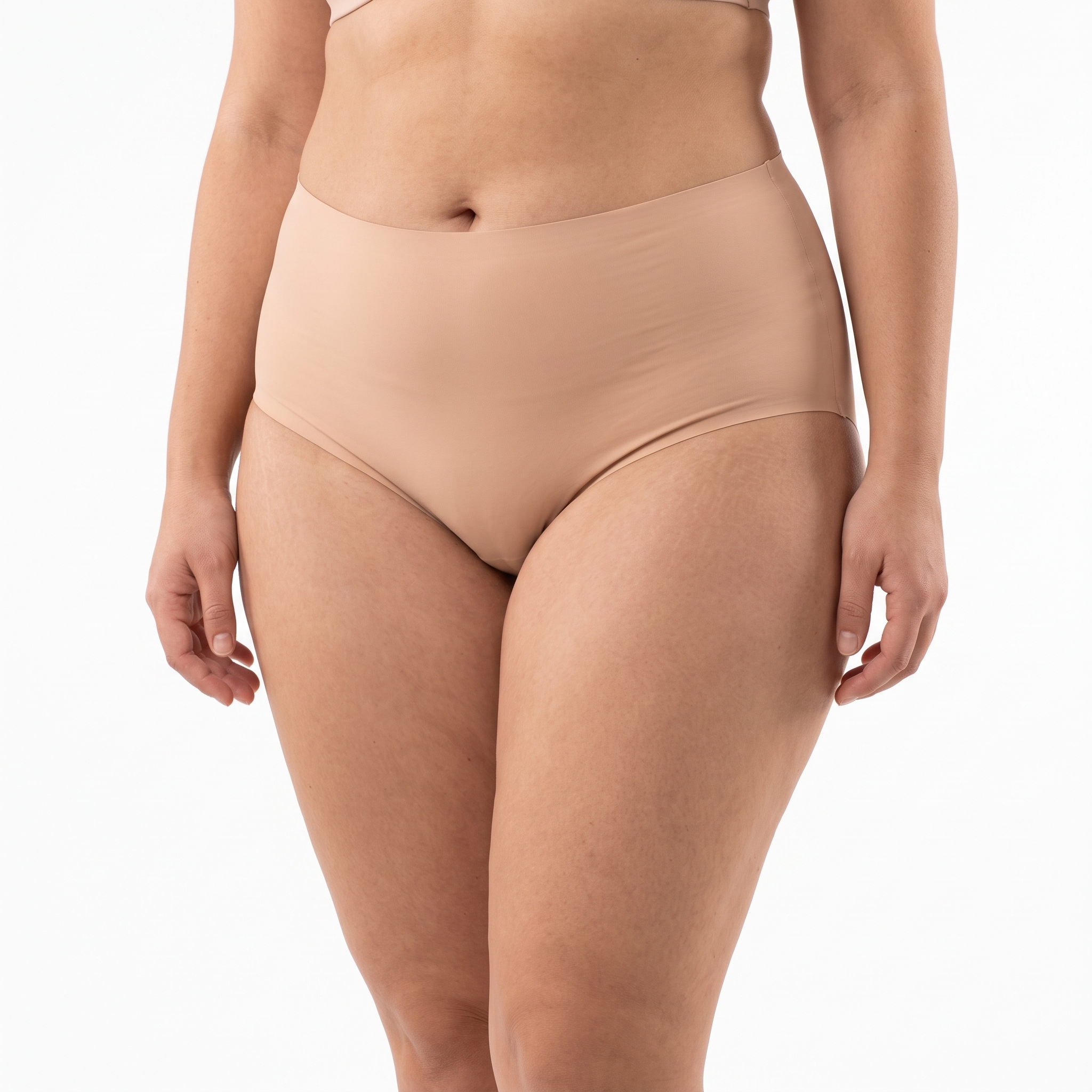 [HOPWIN LINGERIE] Secure-Fit Seamless Mid-Rise Brief | High-Rebound Full Coverage