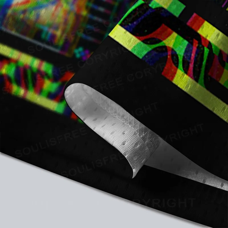 INTERROGATE Cyber Glitch Illusion Mesh Jersey