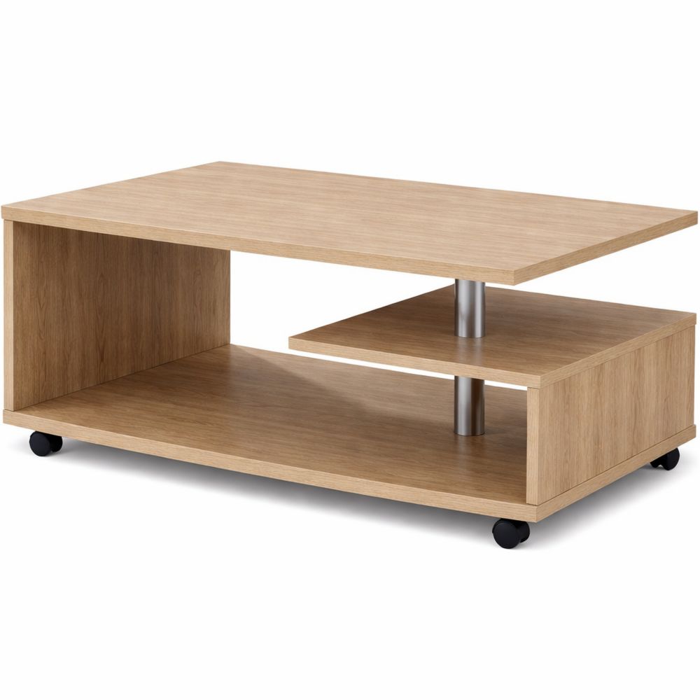 Moderner Couchtisch aus Sonoma Eiche, 105 x 60 x 45,6 cm