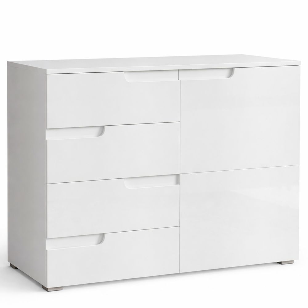 Moderne Hochglanz-Kommode mit großzügigem Stauraum