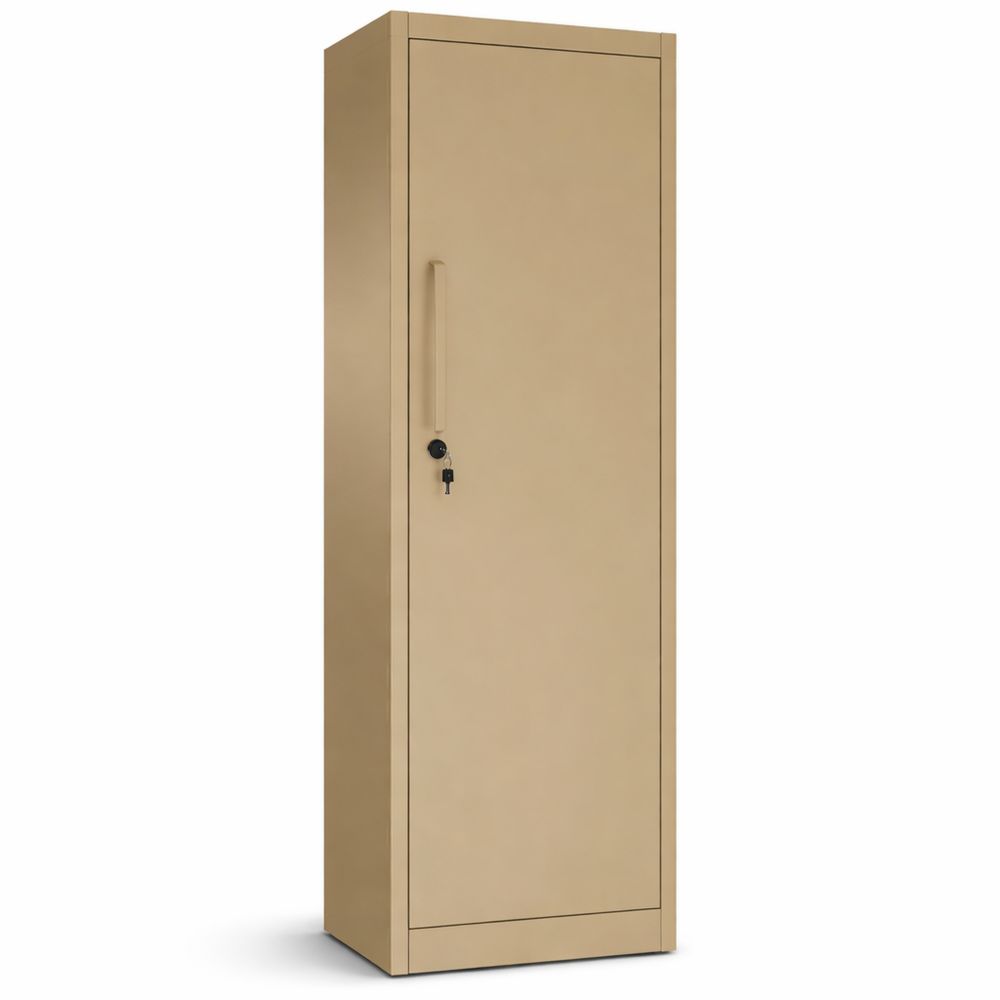 Metallschrank mit Flügeltür und 4 Fachböden, 185 cm hoch