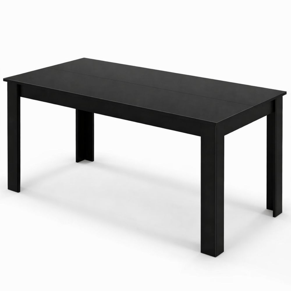 Rechteckiger Esstisch aus Holz für 6-8 Personen, 160 x 80 x 77 cm, bis 150 kg tragbar