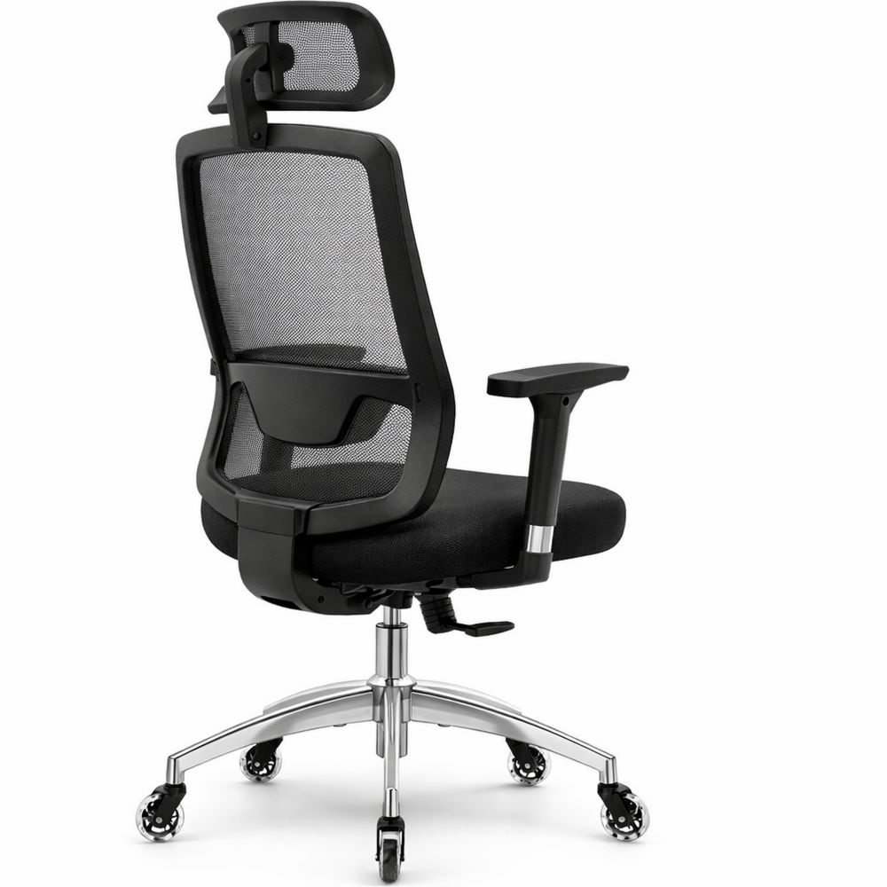 Ergonomischer Schreibtischstuhl mit anpassbaren Funktionen und Netzbezug, bis 150 kg