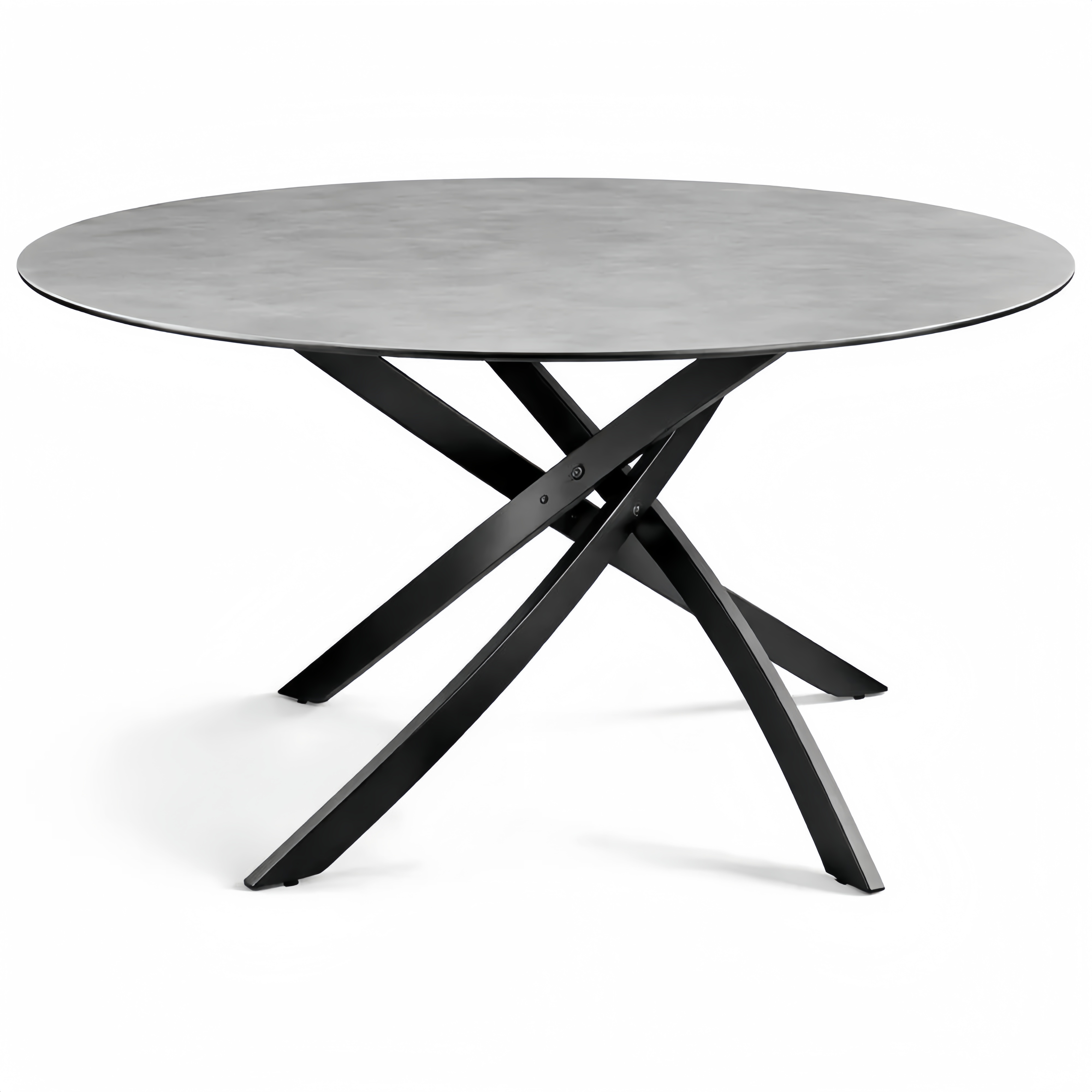 Runder Esstisch für 6 Personen mit Keramikoberfläche