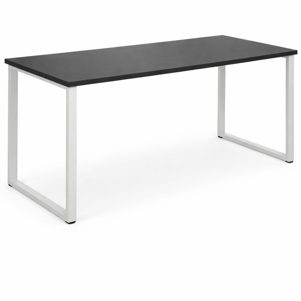 Großer Mehrzwecktisch mit gerader Platte, dunkelgrau/weiß