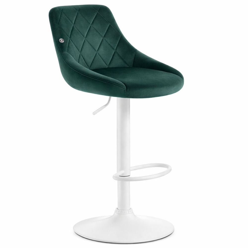 Höhenverstellbarer Barhocker mit Fußstütze, 360° drehbar