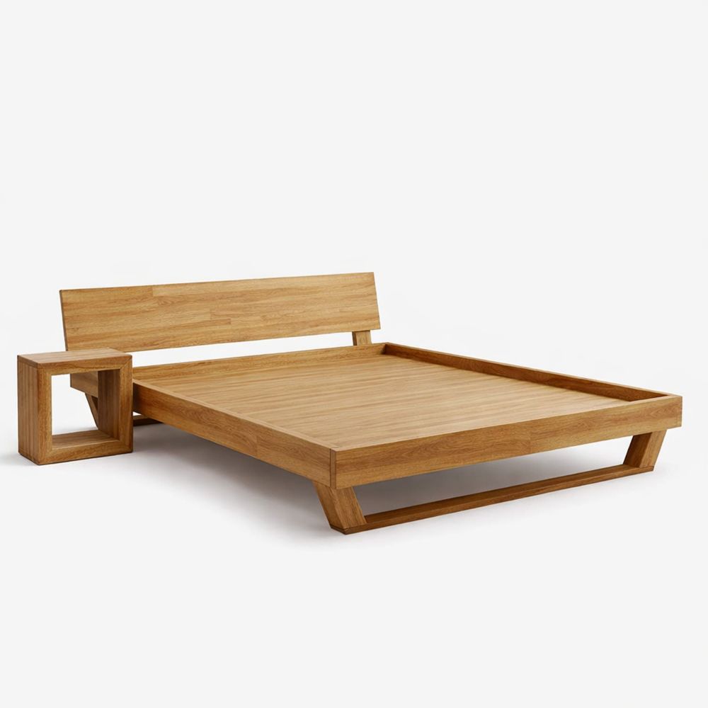 Massivholzbett 180x200 cm ohne Kopfteil