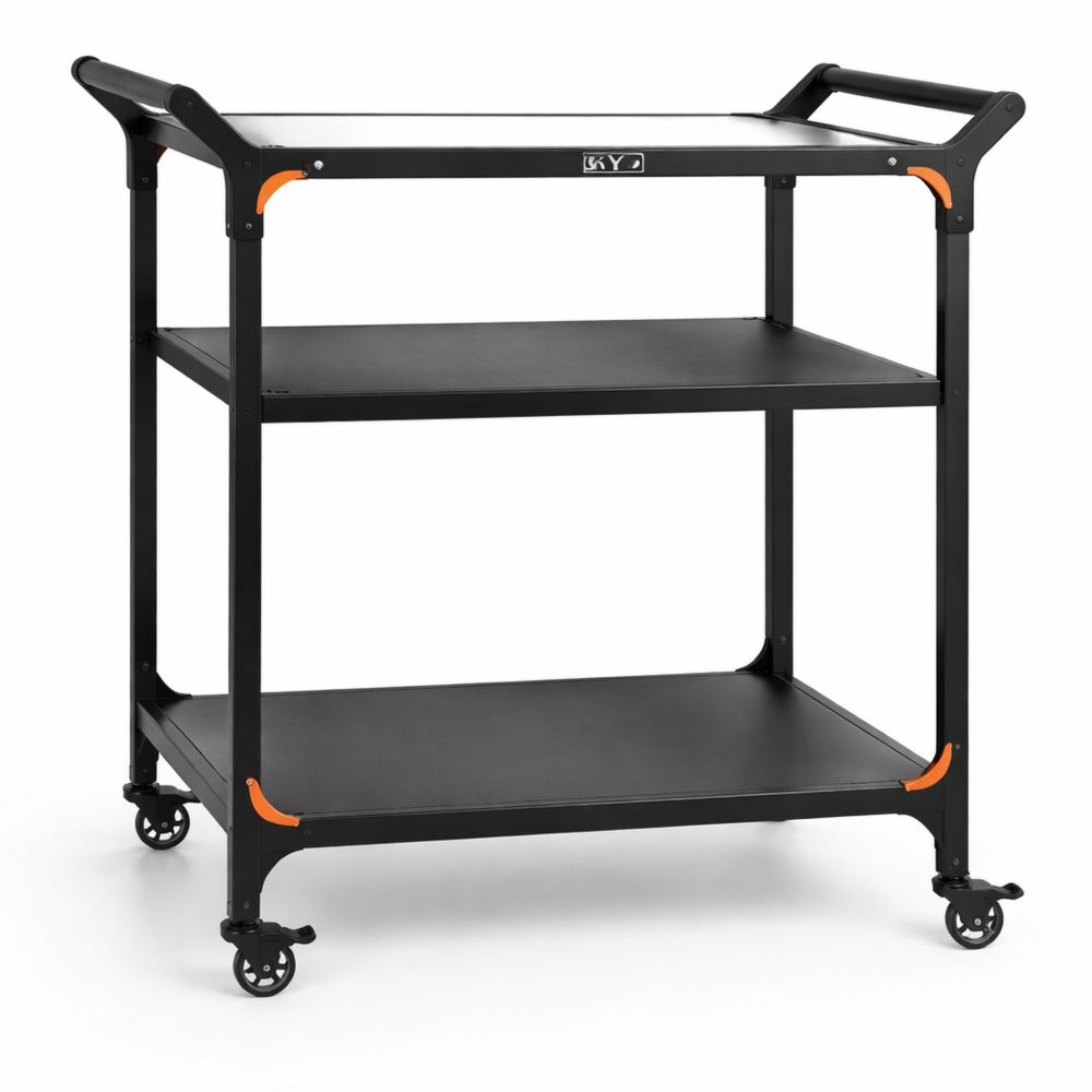 Outdoor-Grilltisch mit großer Arbeitsfläche und Edelstahlablage