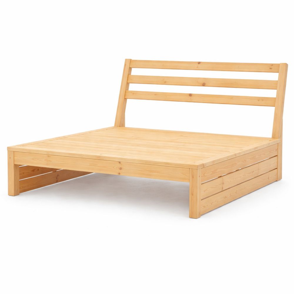 Modulares Gartensofa aus Kiefernholz für Terrasse und Balkon